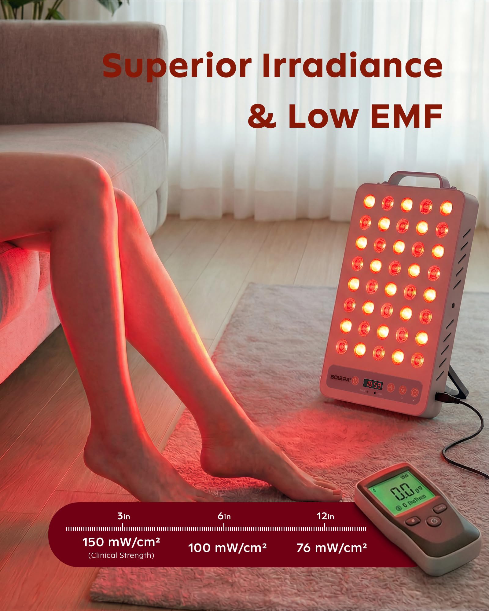 Amazon.com: SOLRA Near Infrared Red Light Panel 660nm 850nm Dual